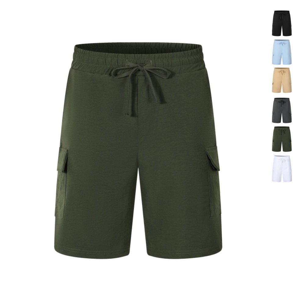 Outdoor Sport Hiking Pants - Herren Dünne Mehrtaschen-Baumwoll-Kurzhose Outdoor-Wanderhose Atmungsaktive Freizeithose