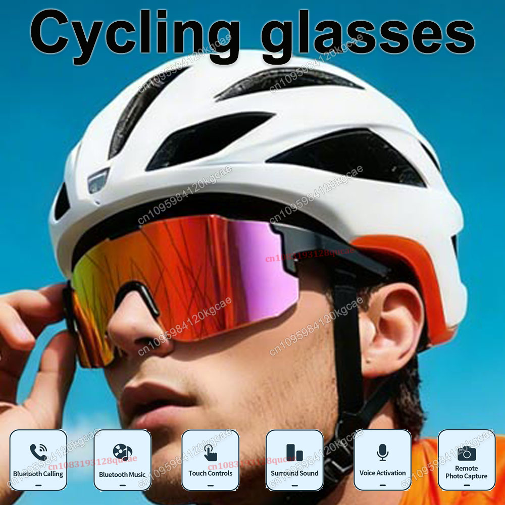 Outdoor Sport Gear - Smarte Fahrradbrille HD Bluetooth-Anruf Musik-Sonnenbrille für