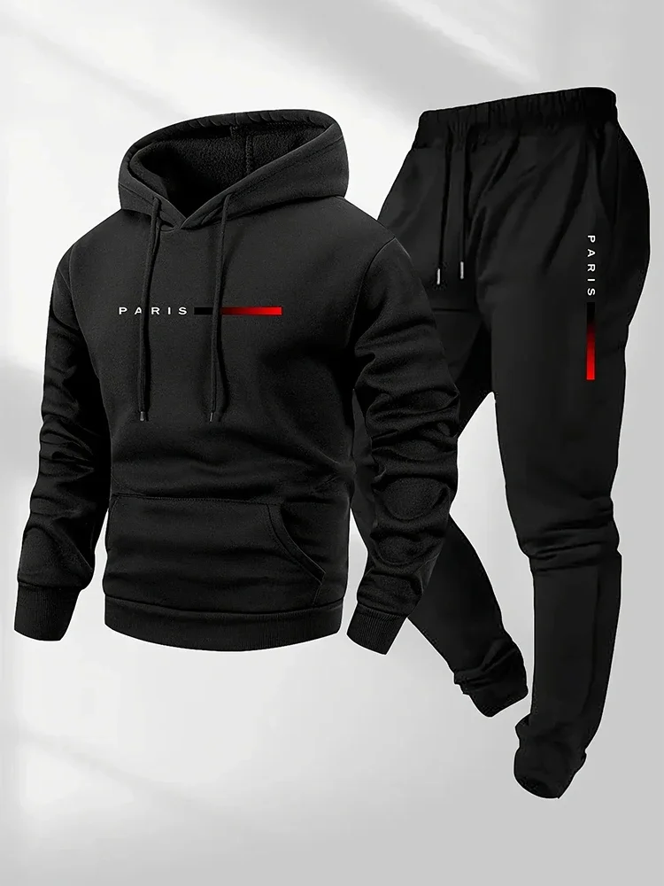 Outdoor Sports Outfit - Täglicher Freizeit-Sportanzug Einfarbige Sportbekleidung Herren Heim-