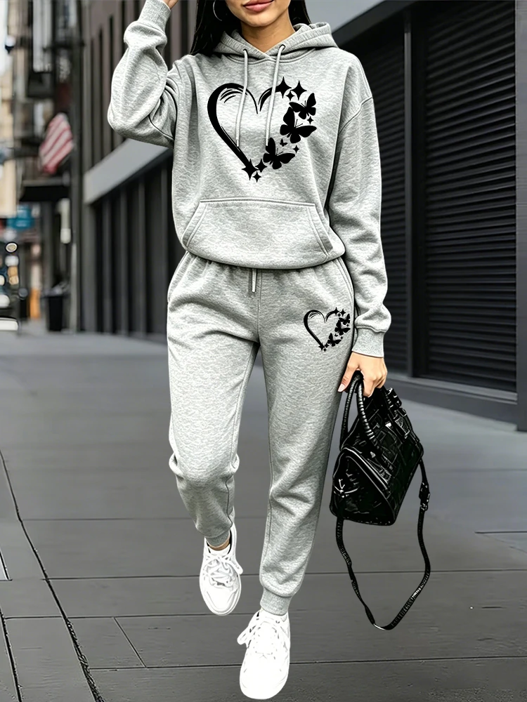 Outdoor Sports Outfit - 2026 Neue Mode Damen Trainingsanzug Hoodies